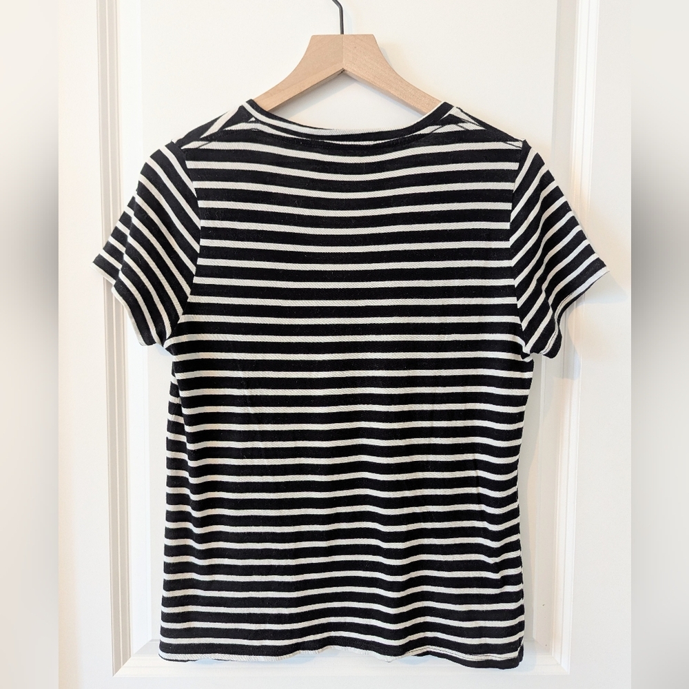 Reformation XS t-shirt black and white stripe - Picture 4 of 6